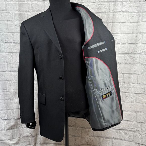Paolo Giardini 42R 36R Superior 100 Tetron Microfiber Men's Suit 3 Button Jacket - Picture 8 of 16